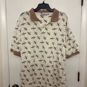 Vintage Bert Pulitzer golf pattern polo shirt Men’s size XL 100% cotton
